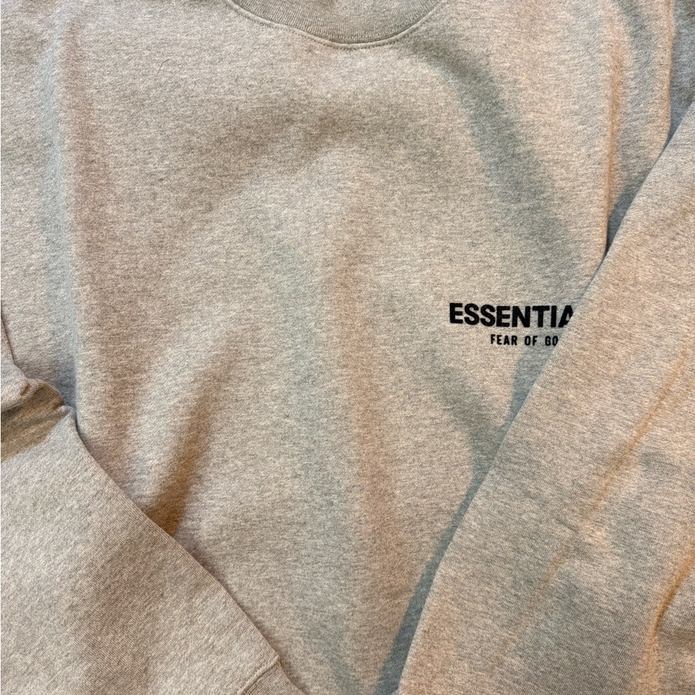 fear of god Essentials dark oatmeal crewneck hoodie - Picture 3 of 6